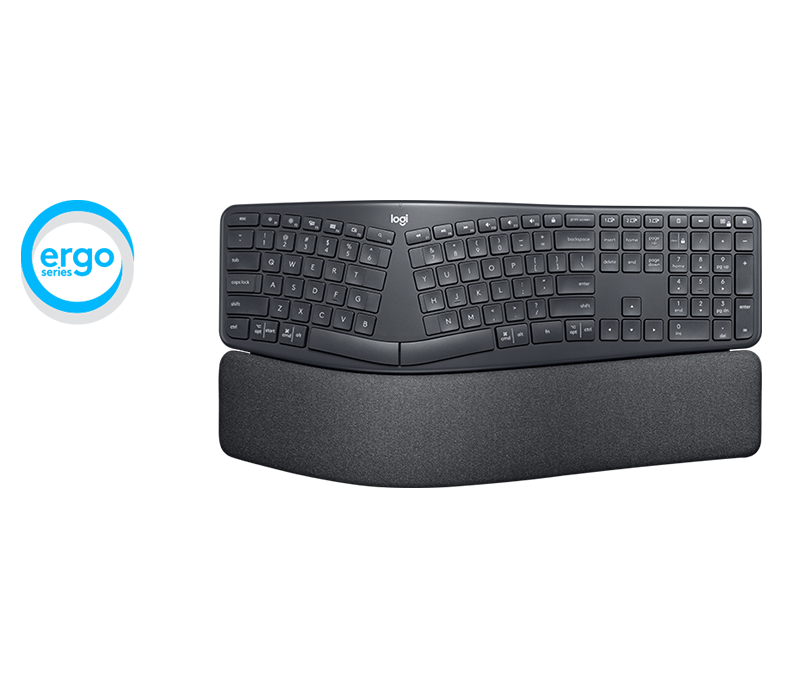 K860 ERGO Keyboard, Graphite (Nordic)