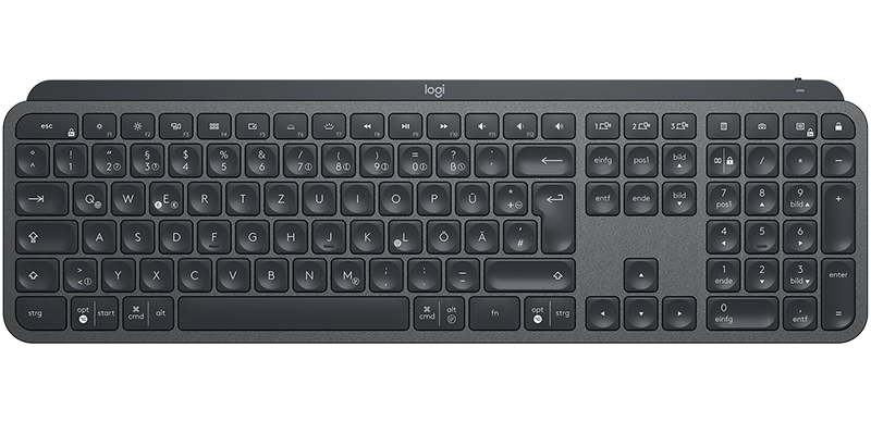 MX Keys Advanced Wireless Illuminated Keyb, Graphite(Nordic)