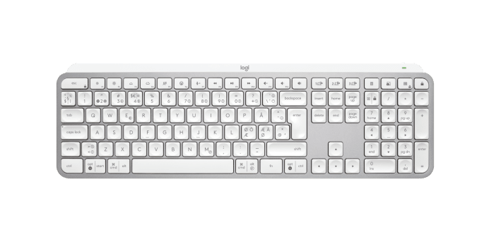 MX Keys S Wireless Keyboard, Pale Grey (Nordic)