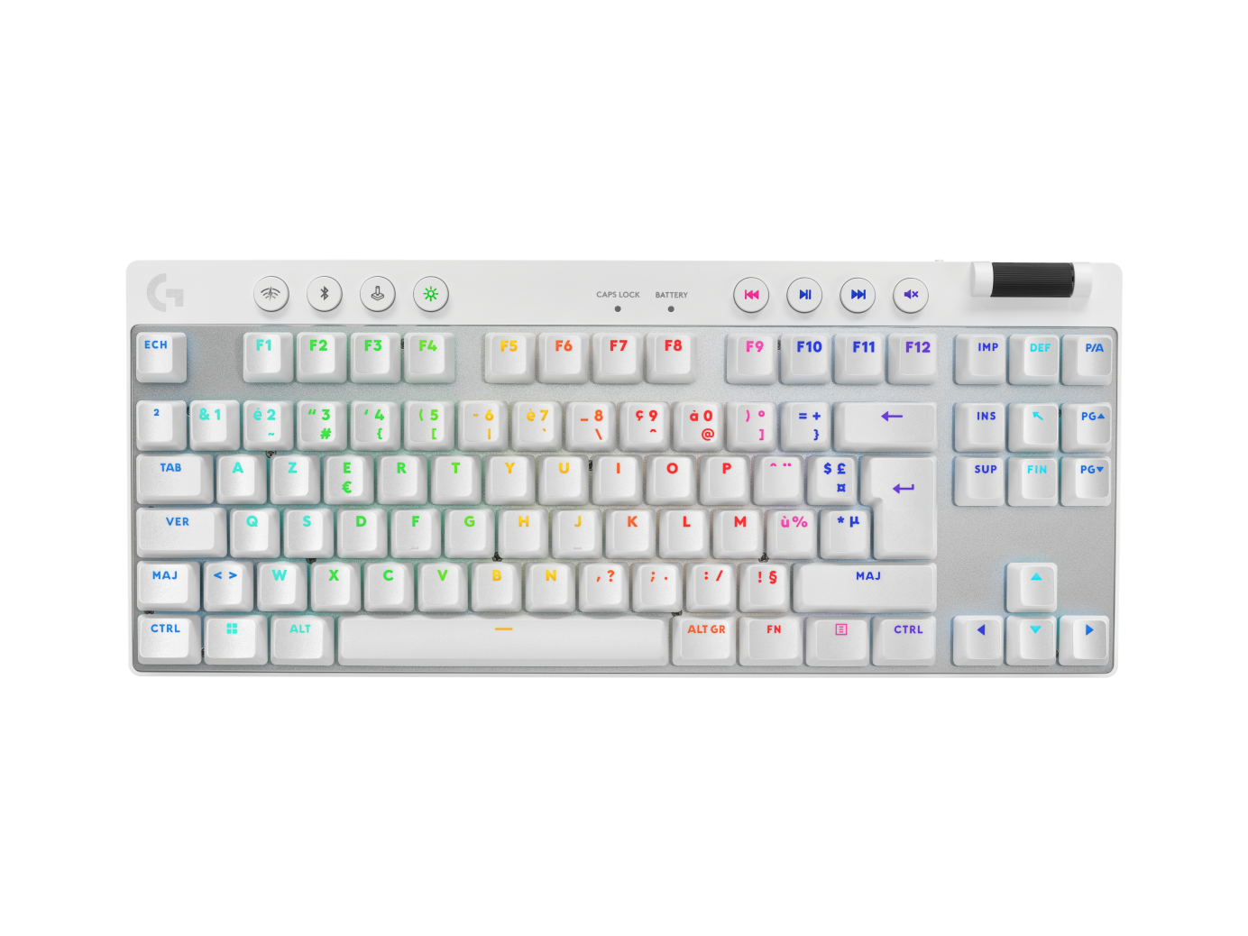 LOGITECH G PRO X TKL LIGHTSPEED Gaming Keyboard White Nordic