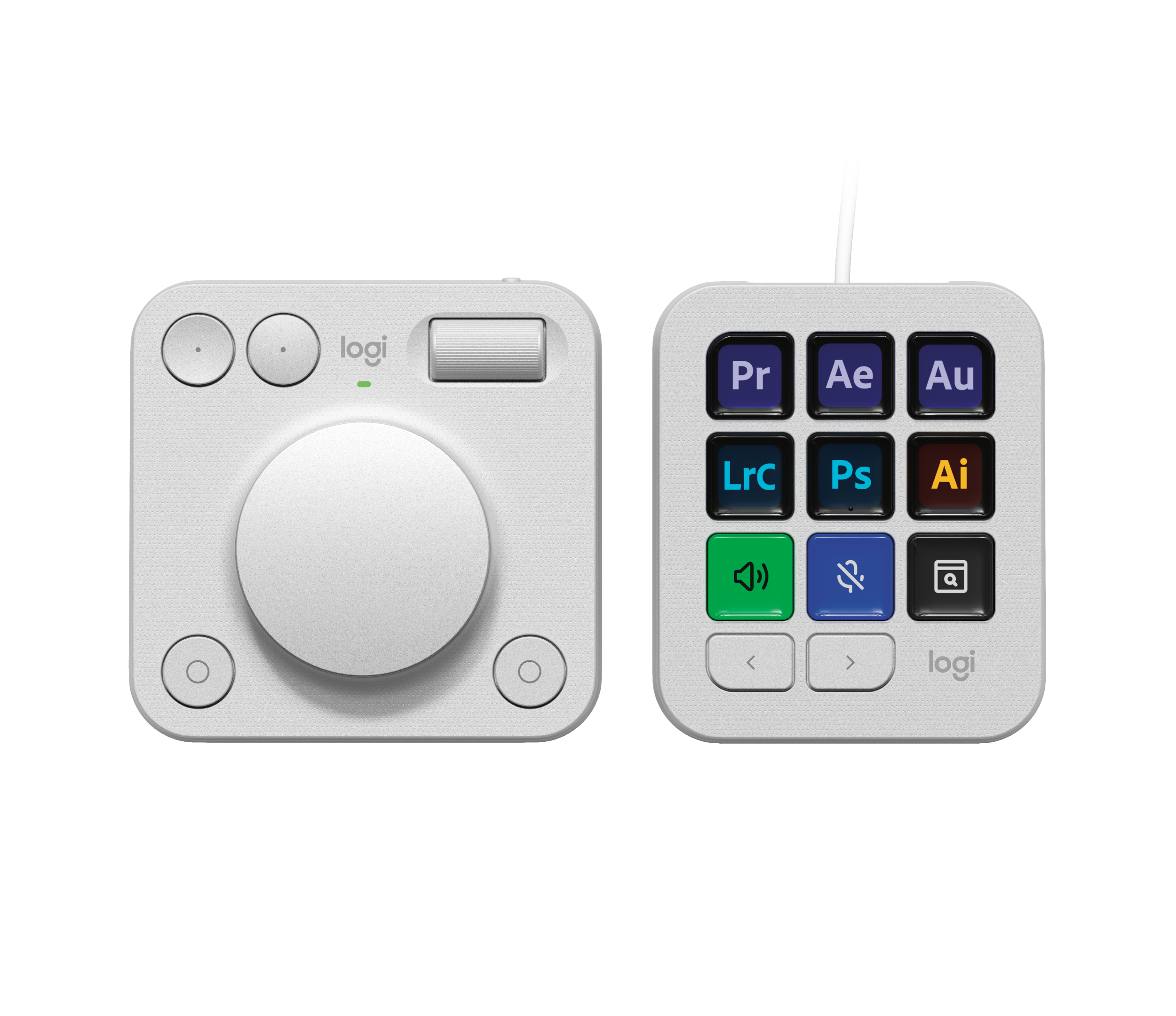 Logitech MX Creative Console, pale grey