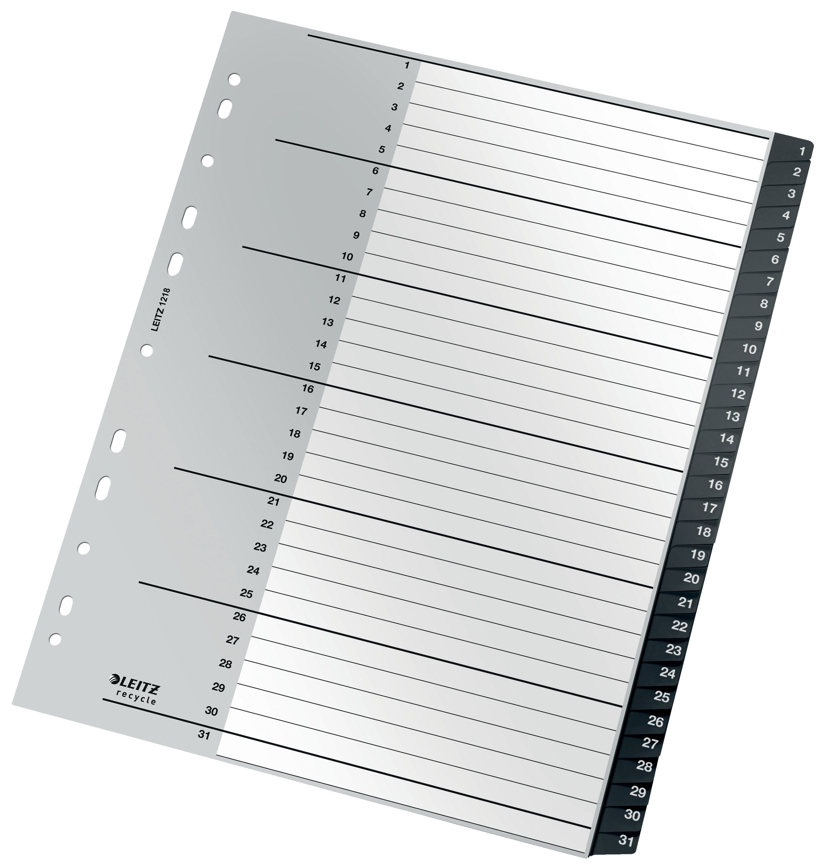 Register recycle PP A4 1-31 sort