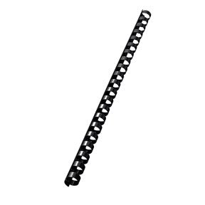 Spiralringe plastik 12mm A4 21R sort (100)