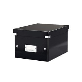 Arkivboks Click&Store lille sort