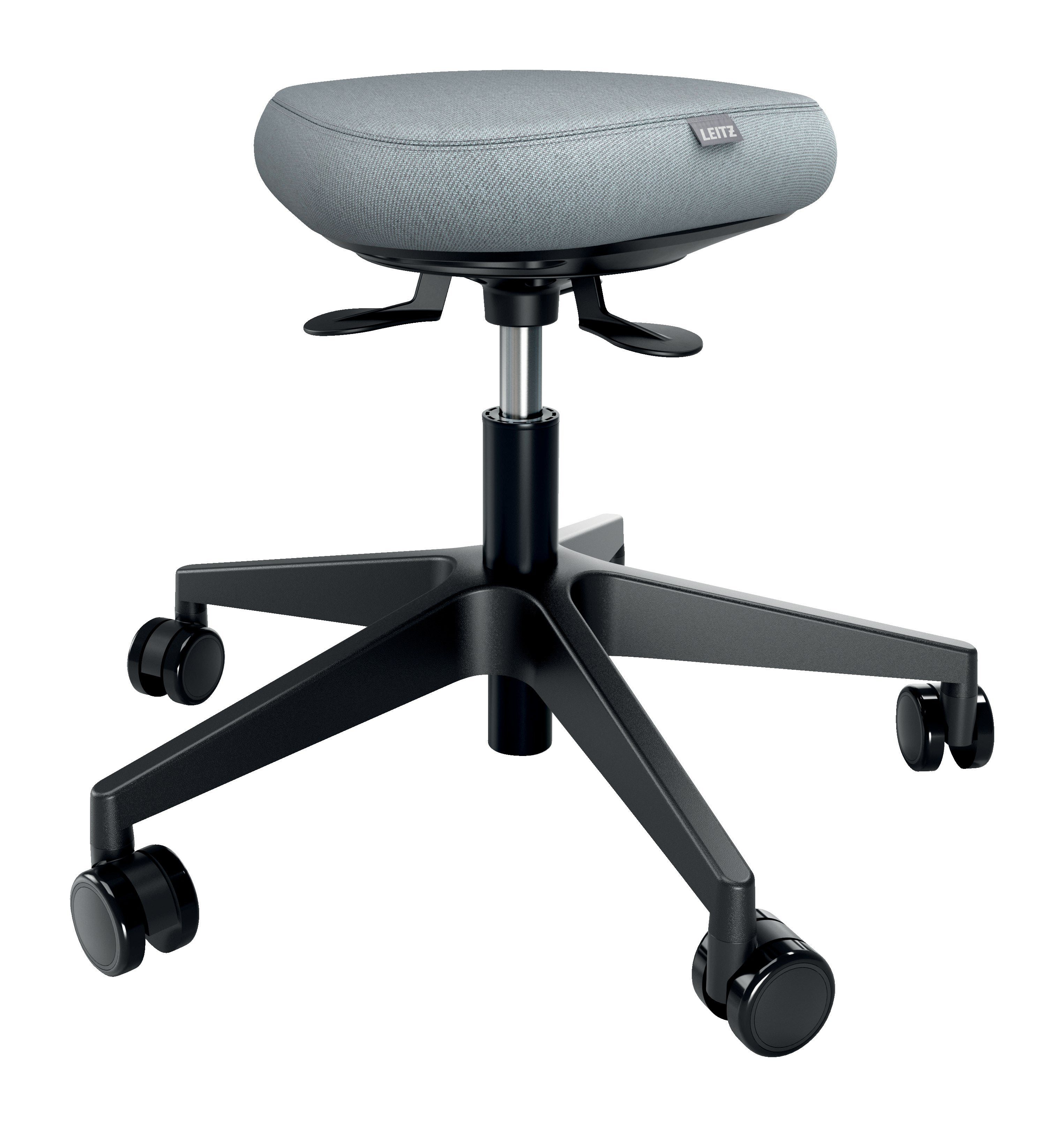 Siddestol Active Ergo Comfort m/hjul sæde grå