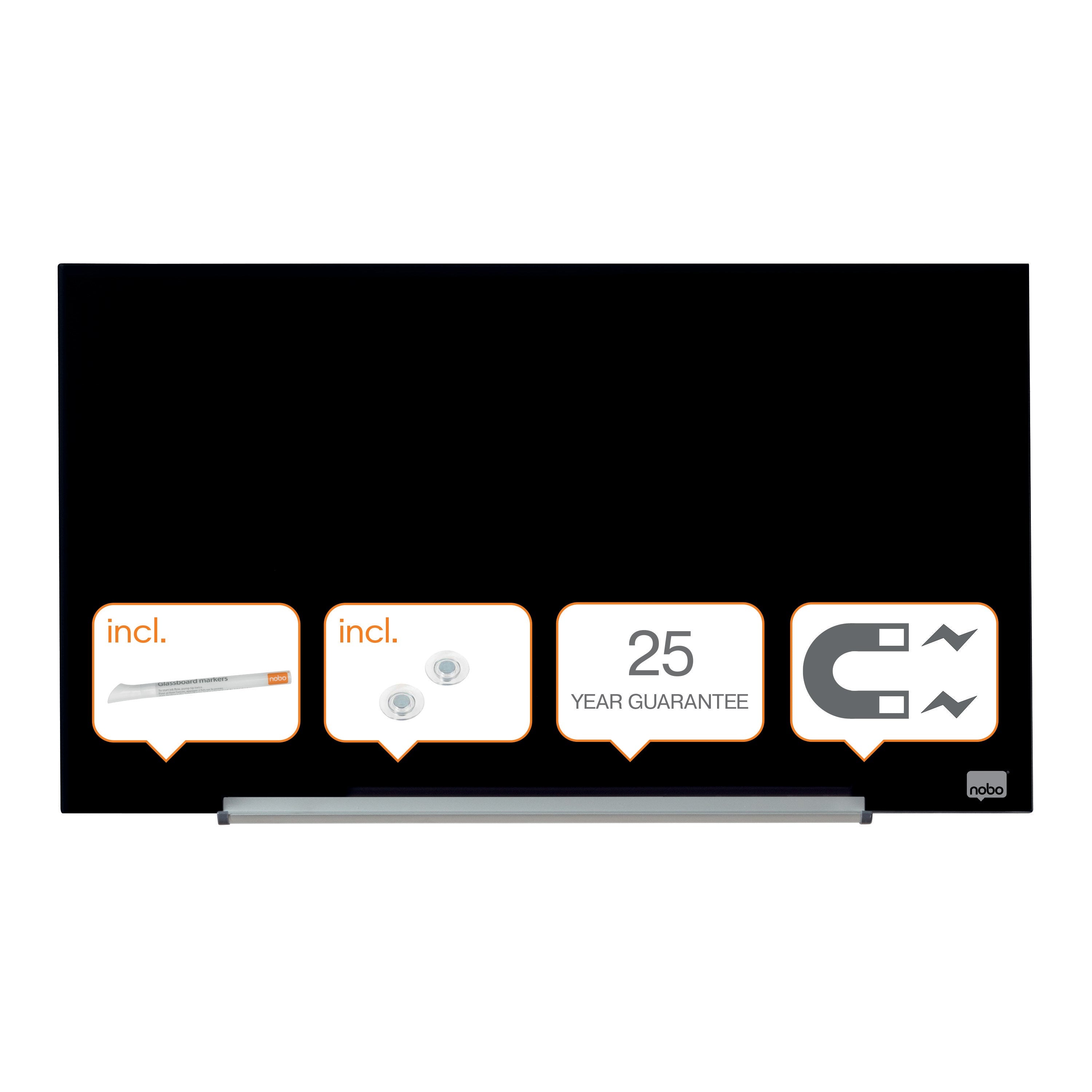 Glastavle Diamond widescreen 31'' sort