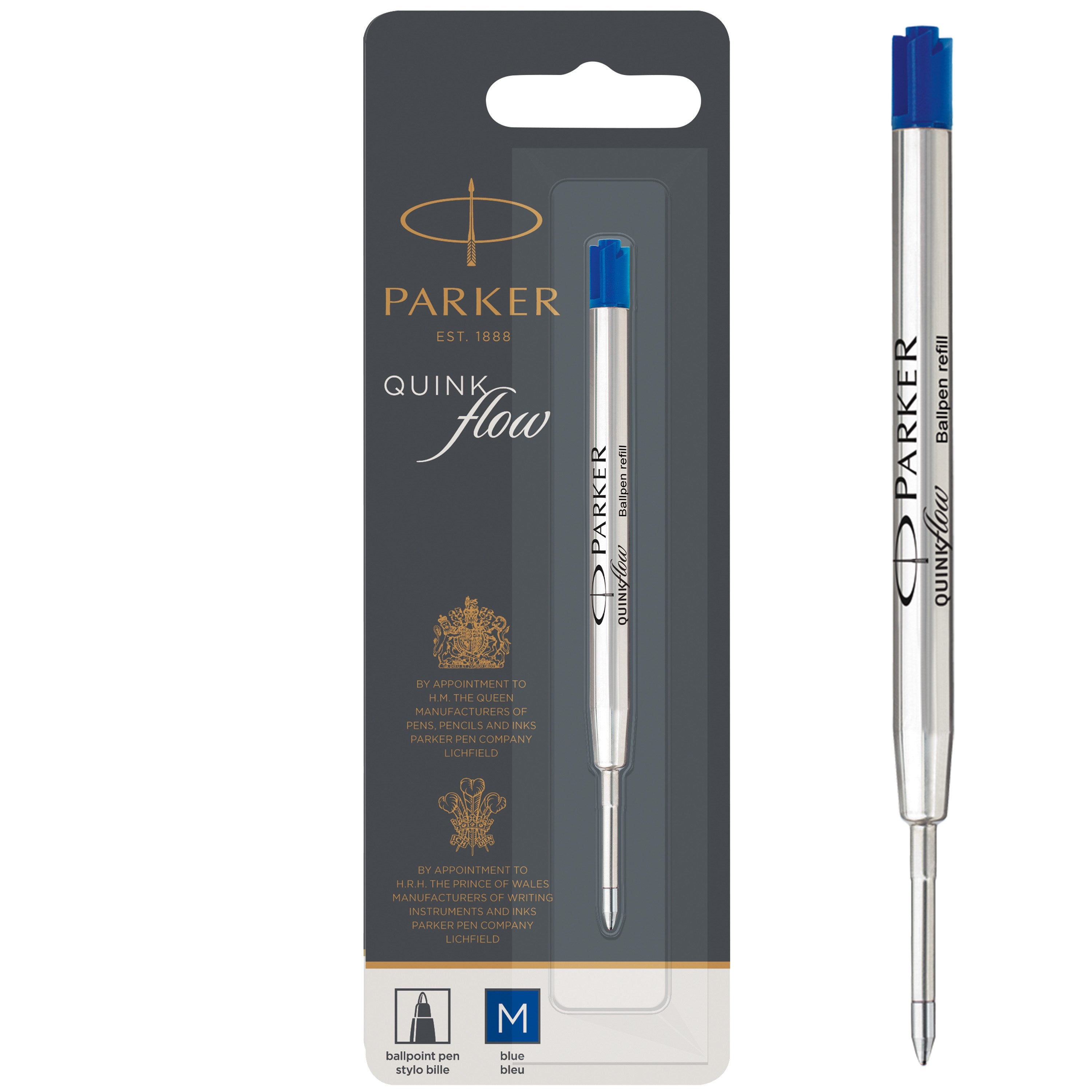 Ballpen refill  Quinkflow M Blue 1-Blister