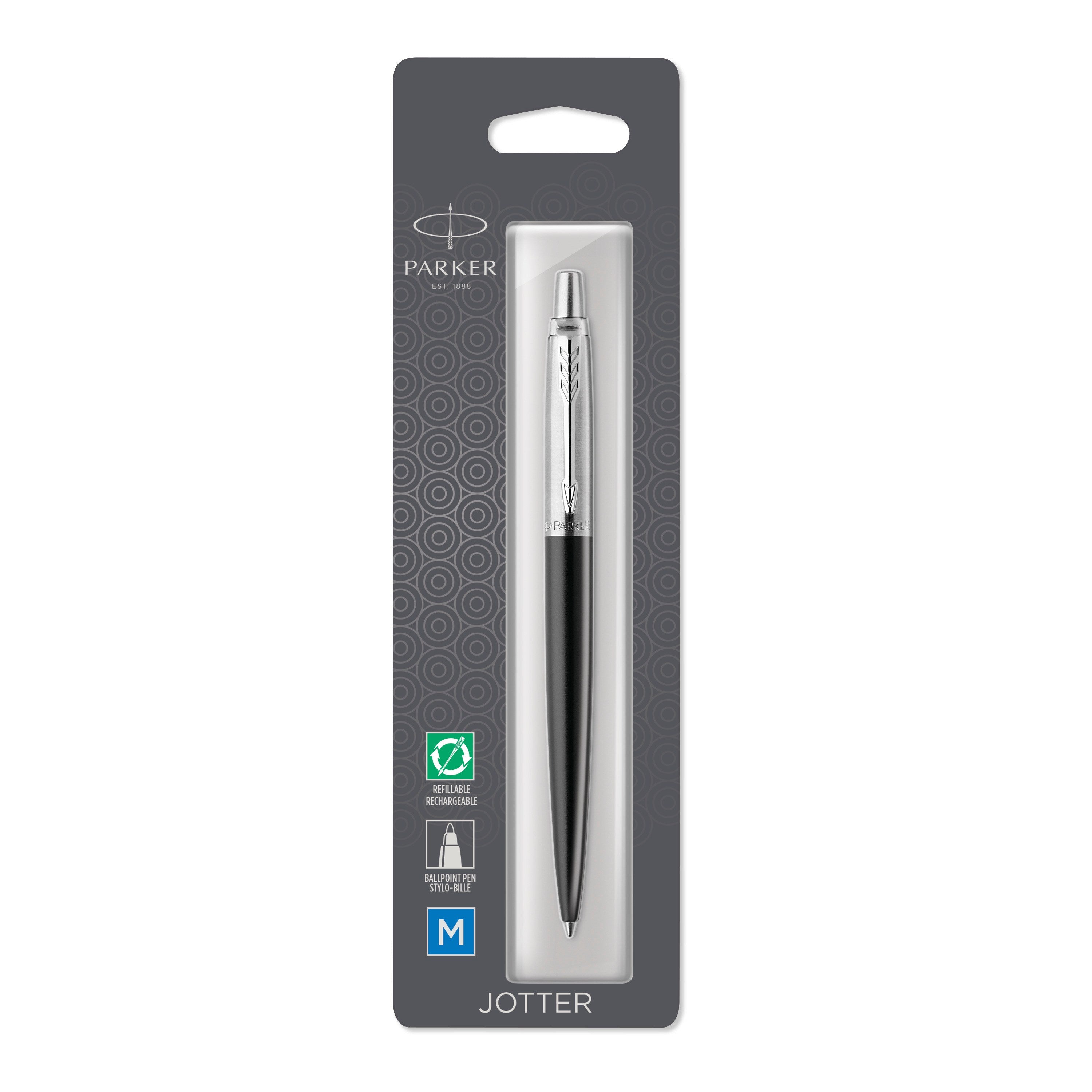Parker kuglepen Jotter 77% recycled Bond blist sort