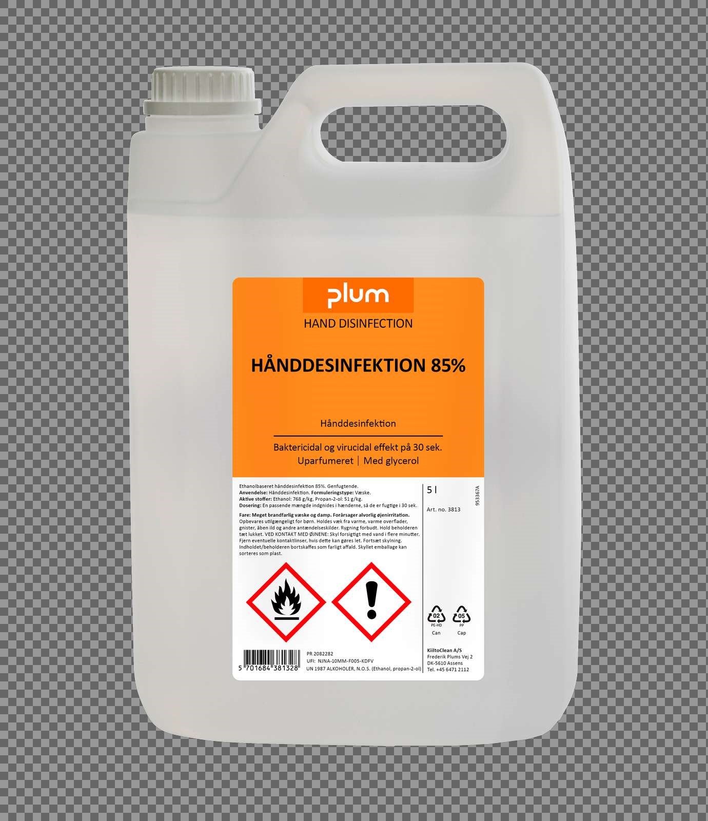 PLUM Hånddesinfektion 85% Flydende 5 l dunk