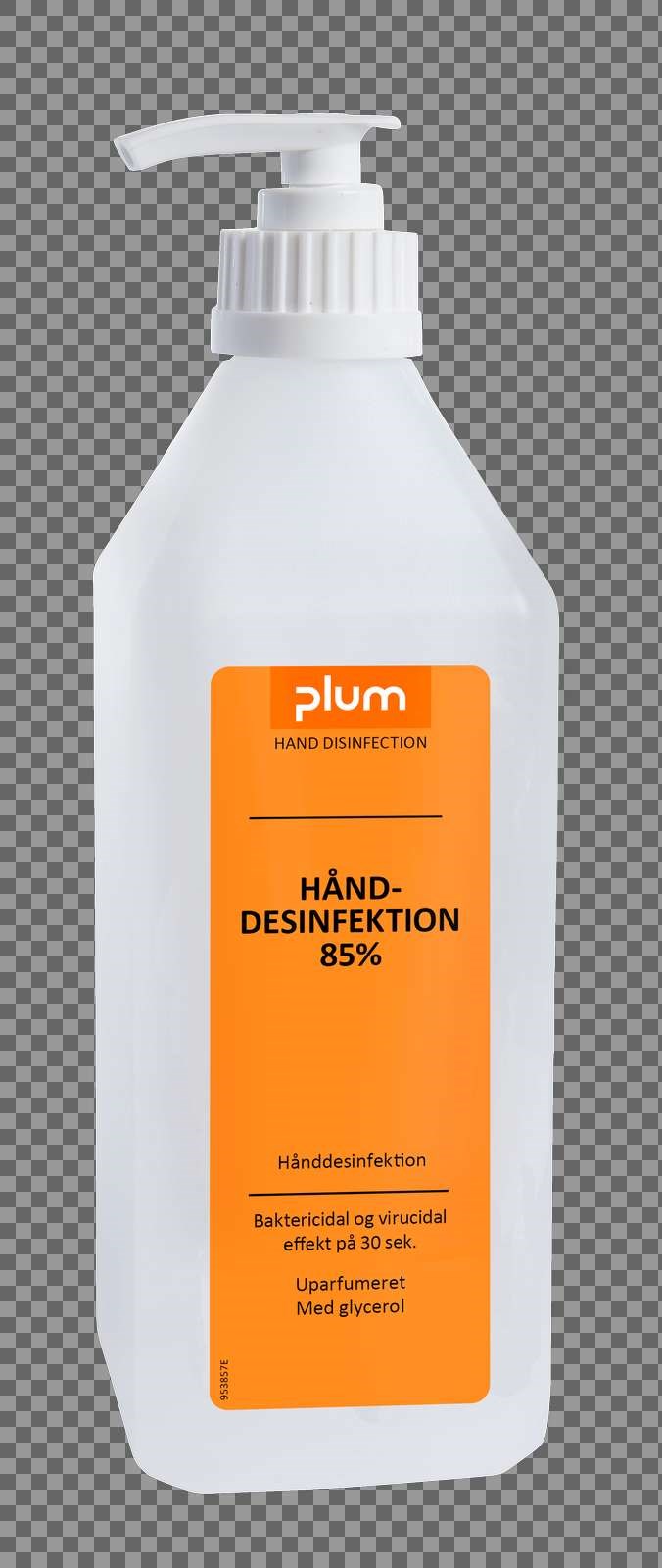 PLUM Hånddesinfektion 85% Flydende 600 ml pumpeflaske