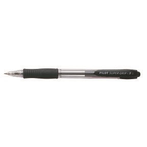 Kuglepen m/klik Super Grip 0,7 sort