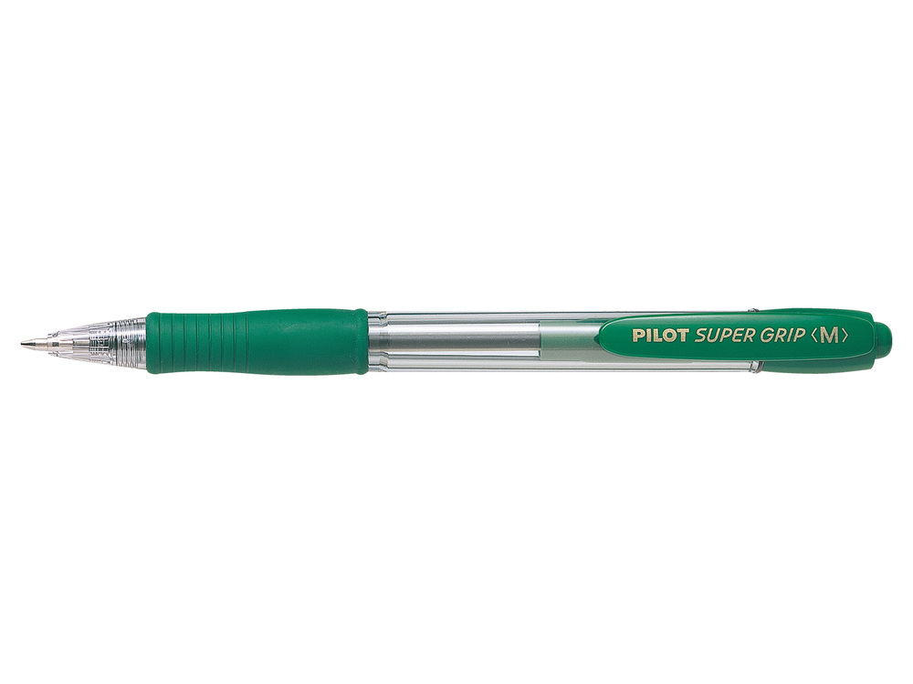 Kuglepen m/klik Super Grip 1,0 grøn