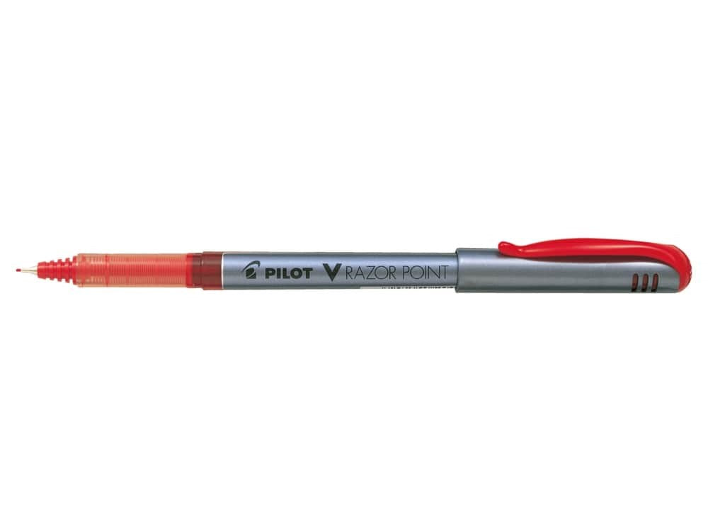 Filtpen m/hætte V-Razor Point 0,8 rød