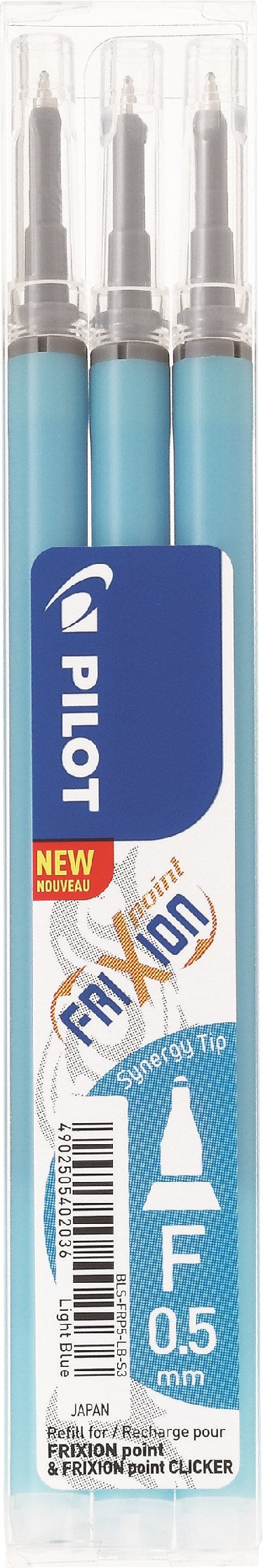 Frixion Point Clicker 0,5 refill lys blå (3)