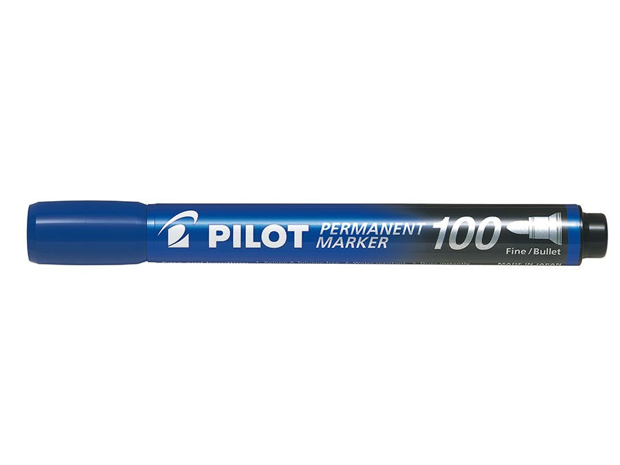 Marker Permanent 100 rund blå