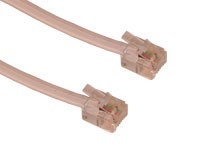 Phone Cable RJ11-RJ11, White (10m)
