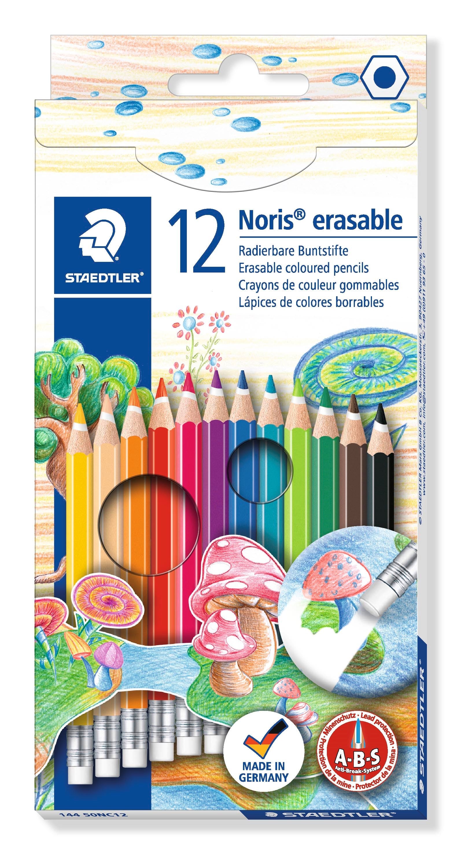 Farveblyant Noris m/topgummi ass (12)