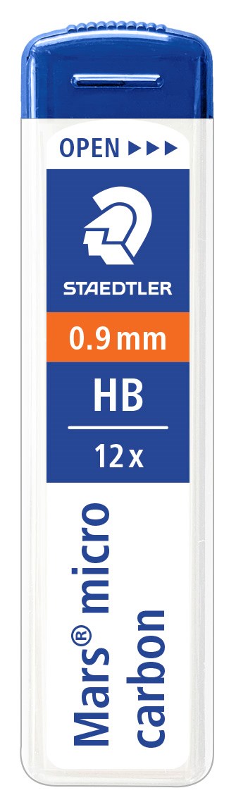 Stifter Mars Micro 0,9mm HB (12 stifter)