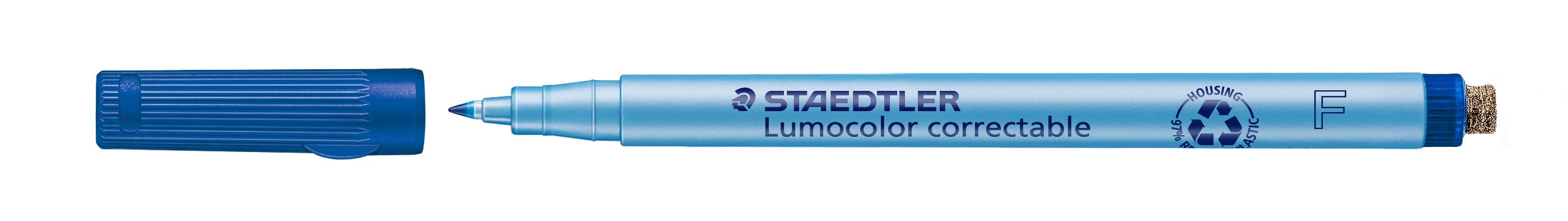 Marker Lumocolor Correctable F non-perm 0,6mm blå