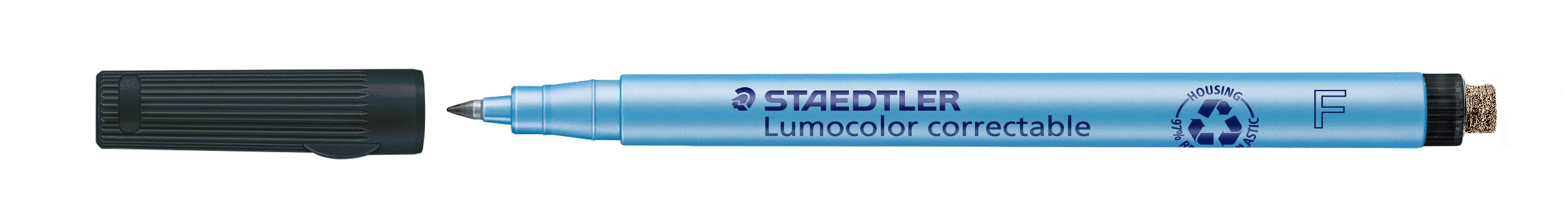 Marker Lumocolor Correctable F non-perm 0,6mm sort