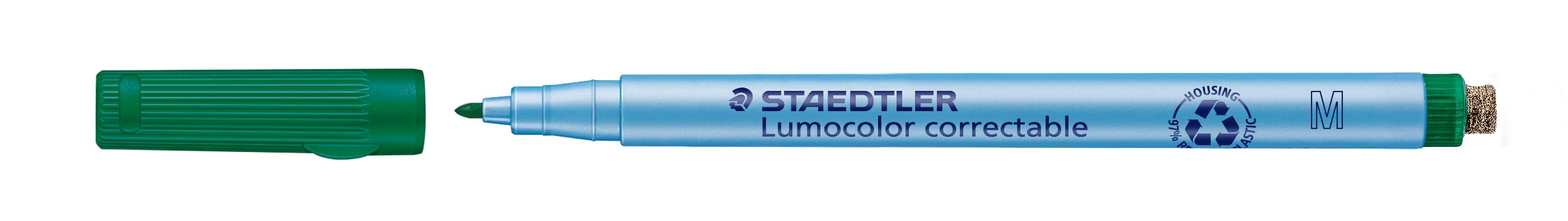 Marker Lumocolor Correctable M non-perm 1,0mm grøn