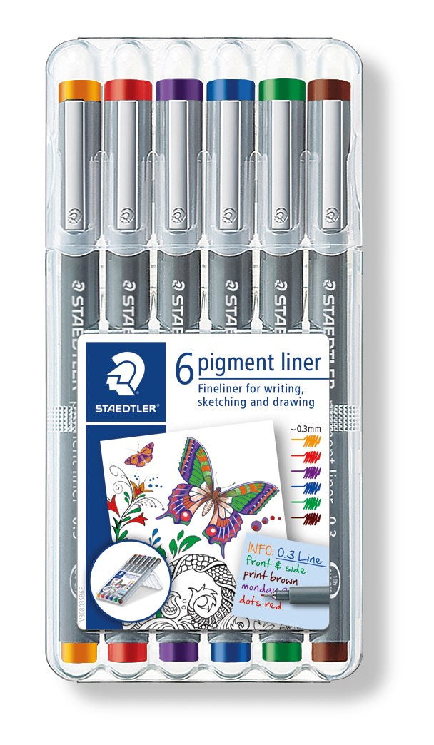 Fineliner pigment liner 0,3mm ass (6)