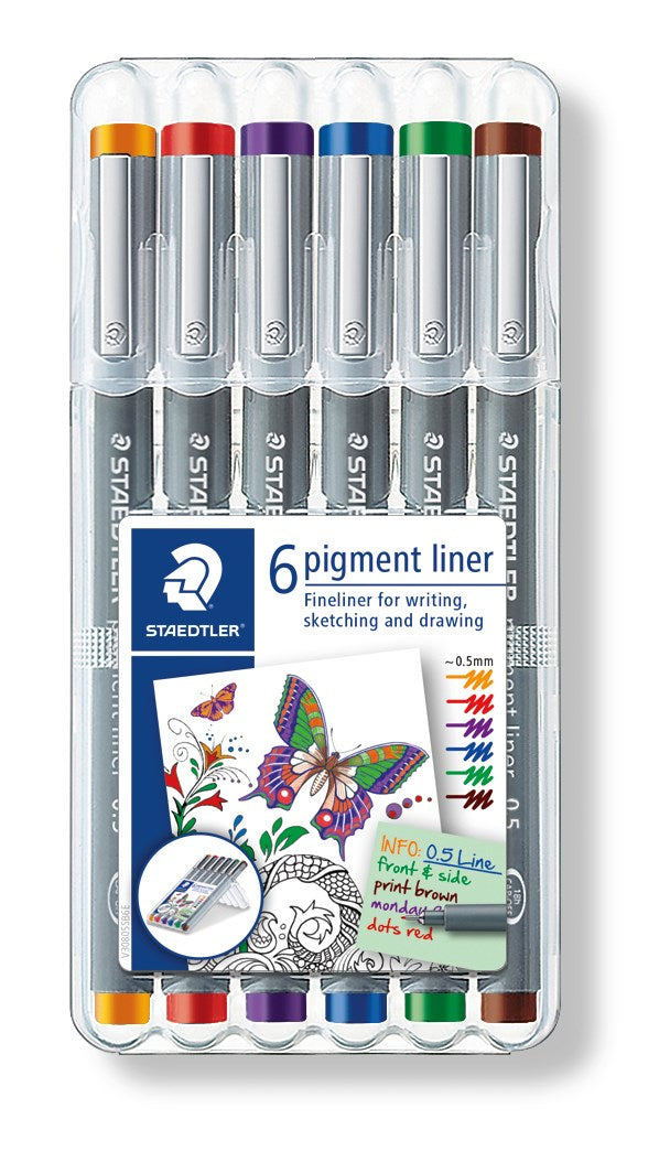 Fineliner pigment liner 0,5mm ass (6)