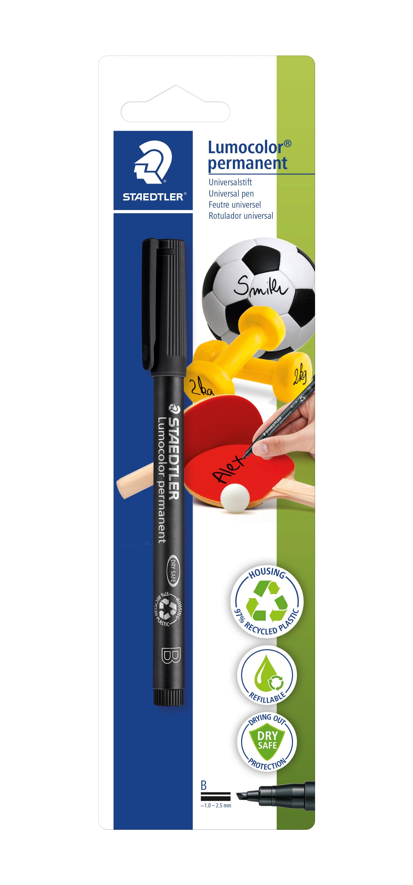 Marker Lumocolor perm blister sort