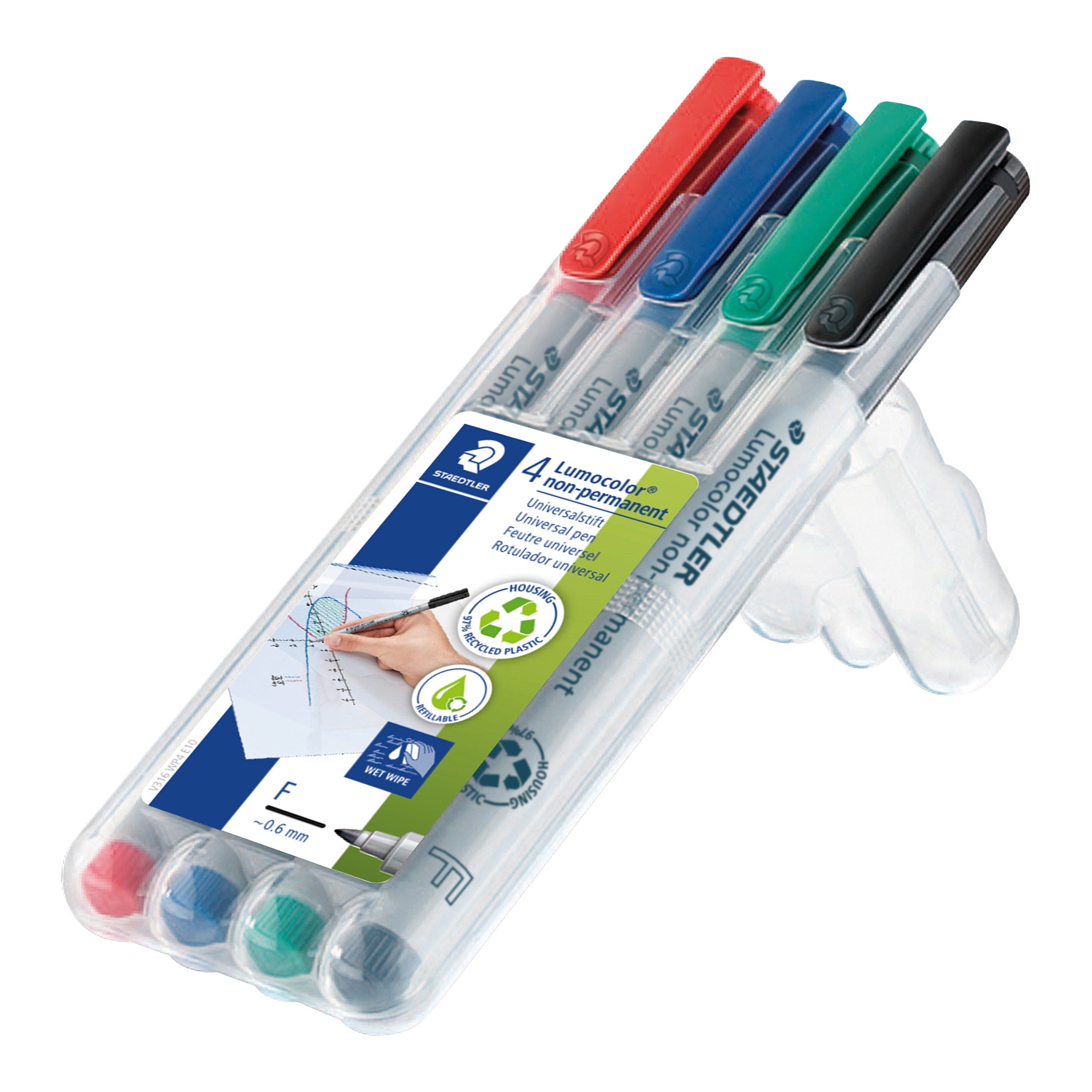 Marker Lumocolor non-perm 0,6mm ass (4)
