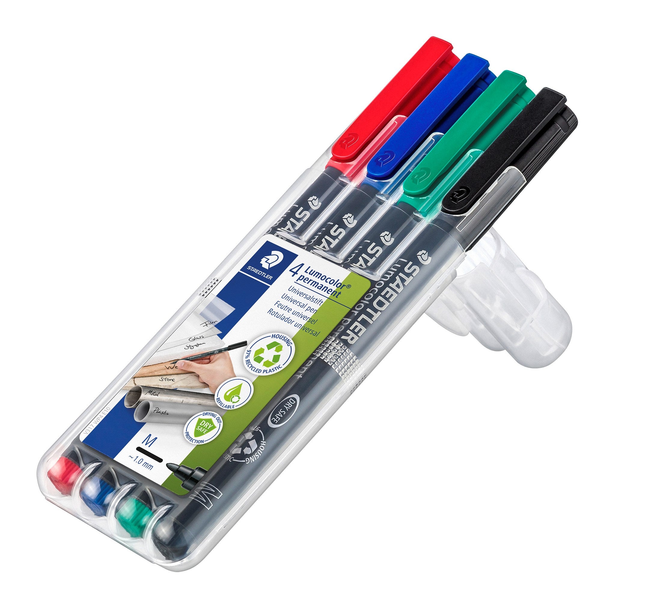 Marker Lumocolor perm 1,0mm ass (4)