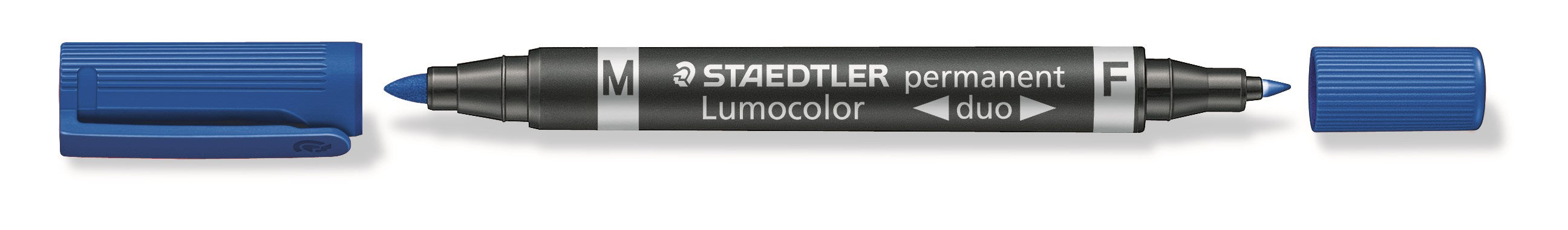 Marker Lumocolor Duo perm 0,6-1,5mm blå