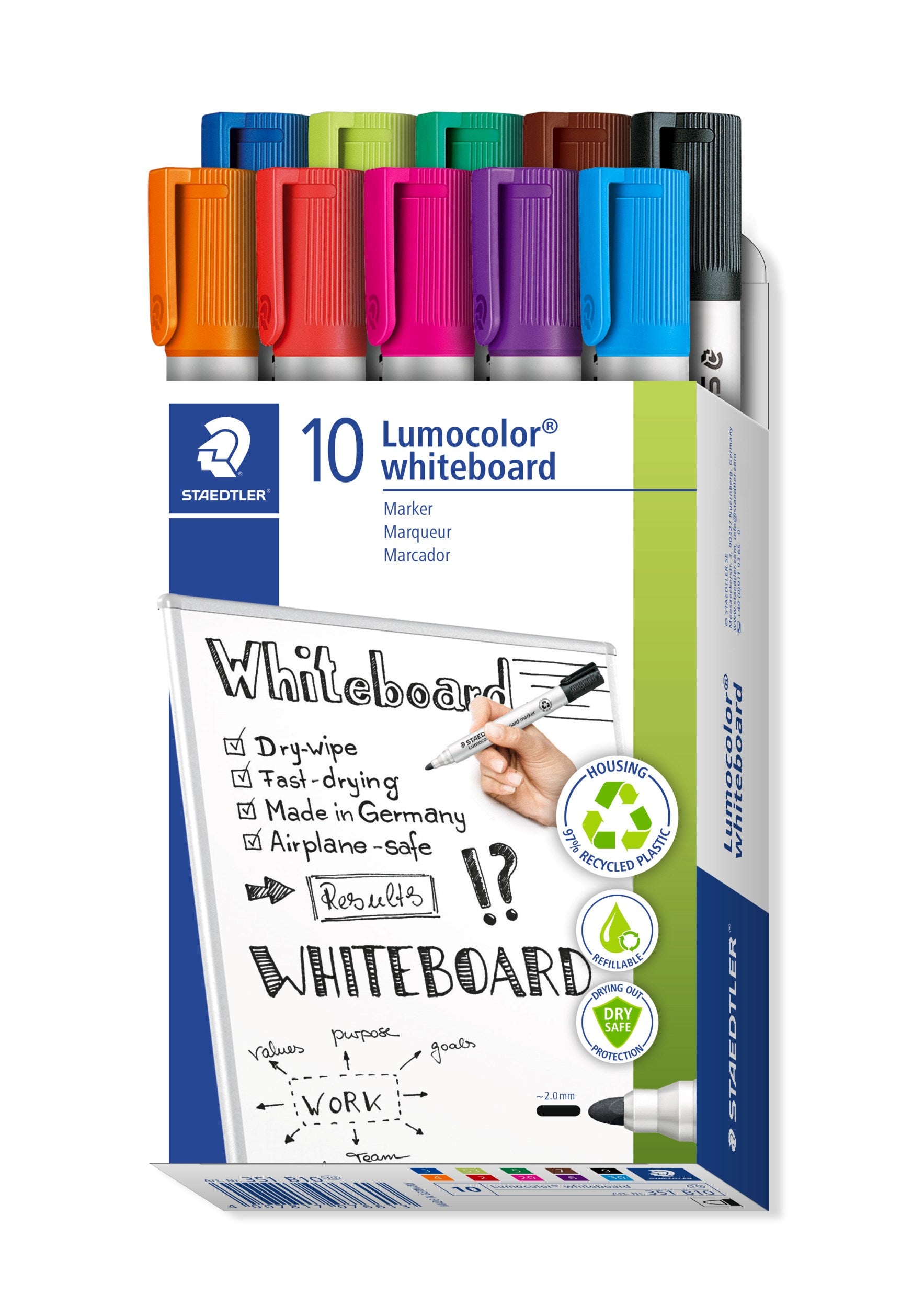 WB Marker Lumocolor rund 2mm ass (10)