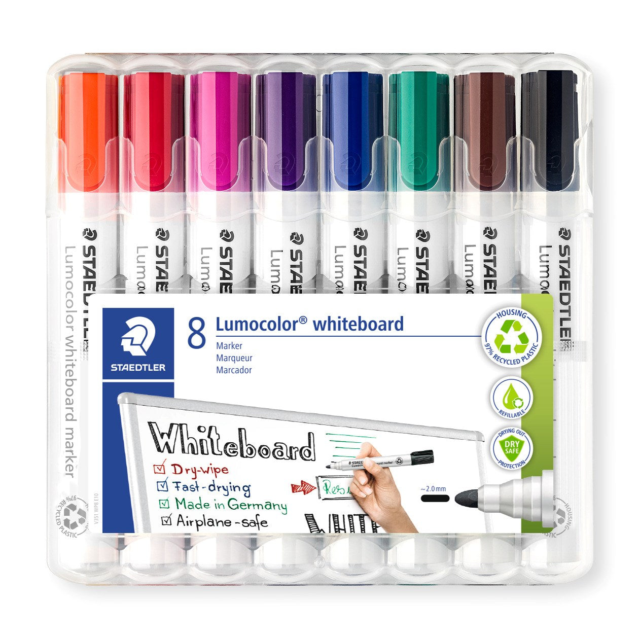 WB Marker Lumocolor rund 2mm ass (8)
