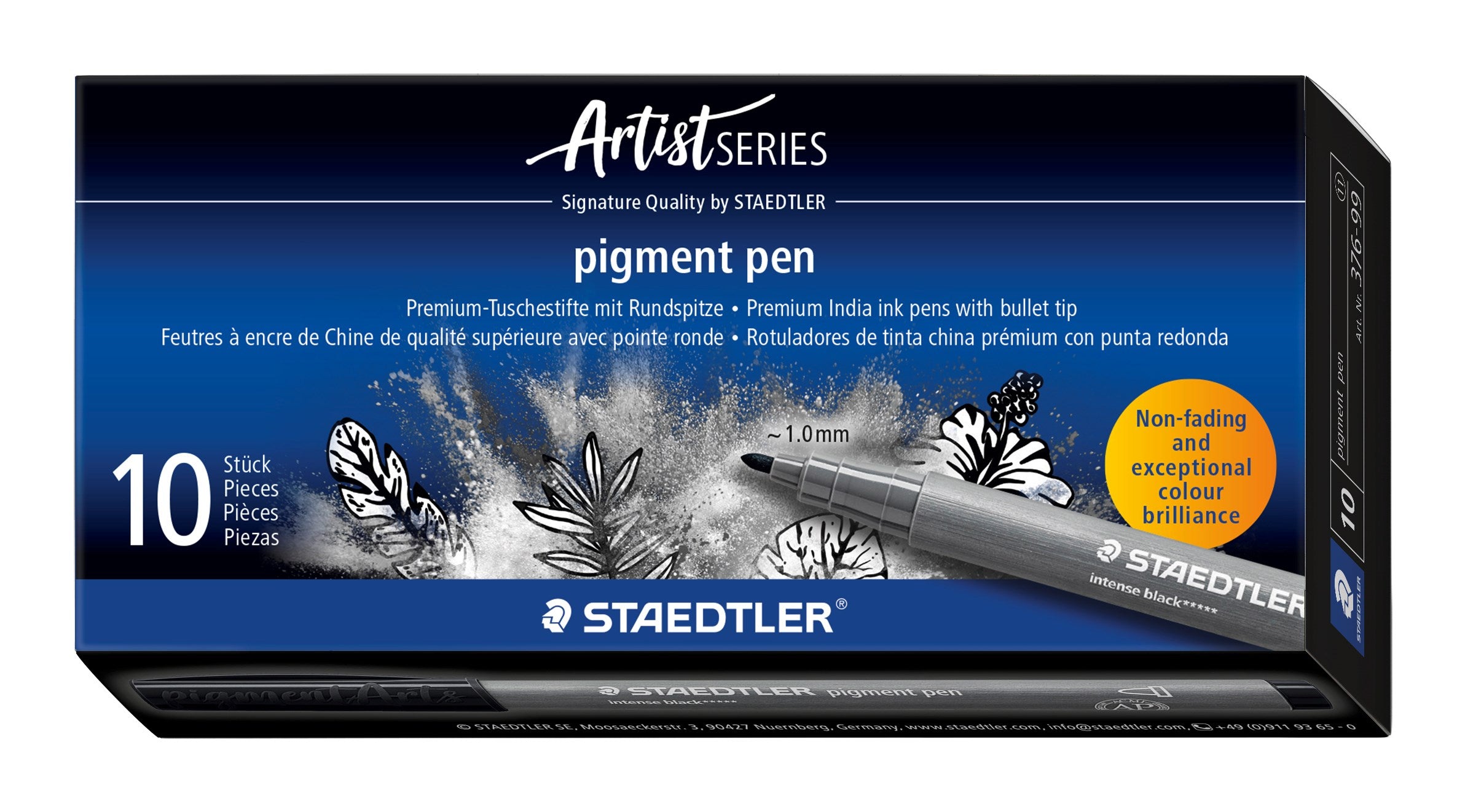 Brush pen Pigment Arts intens sort