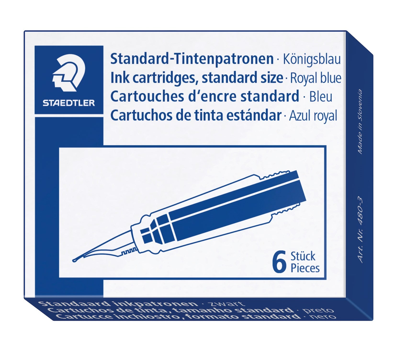 Blækpatron fyldepen blå (6)