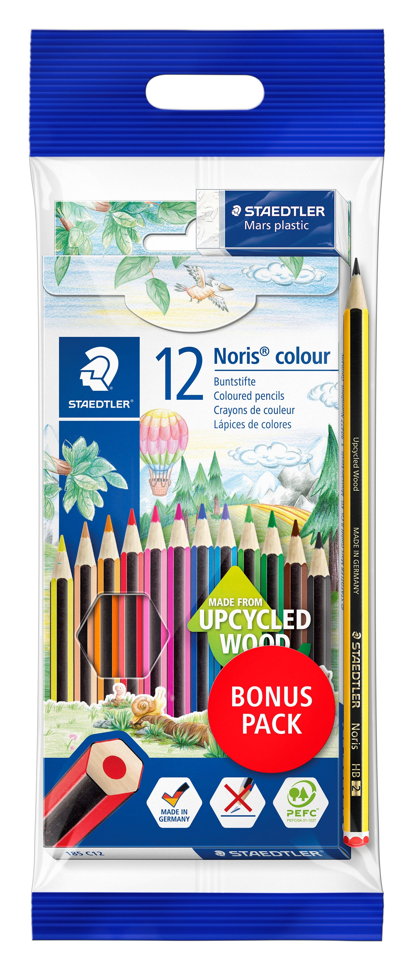 Farveblyant Noris Upcycled Wood Value Pack ass (14)