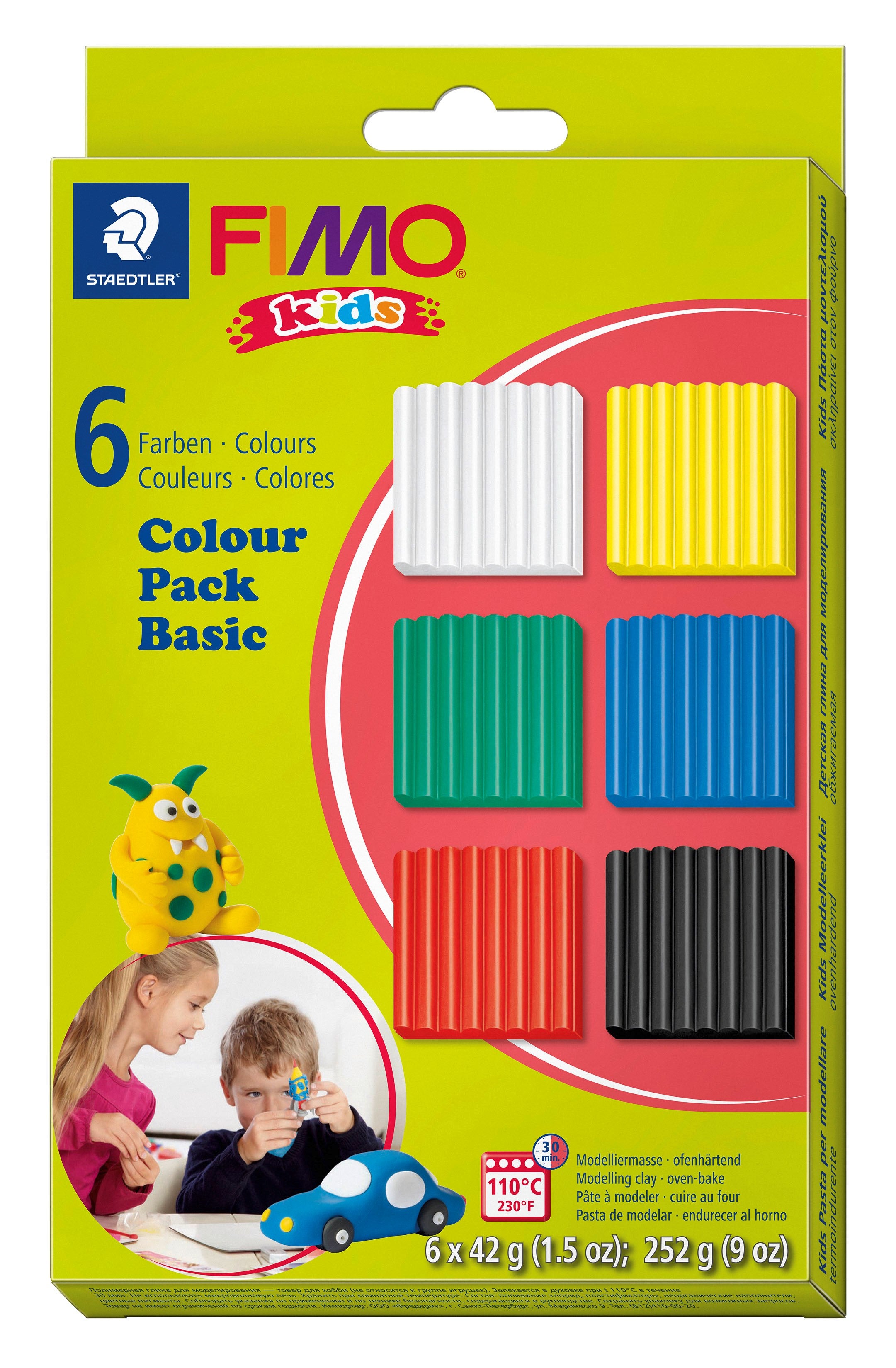Modeller Fimo Kids Basic 6x42g (6)
