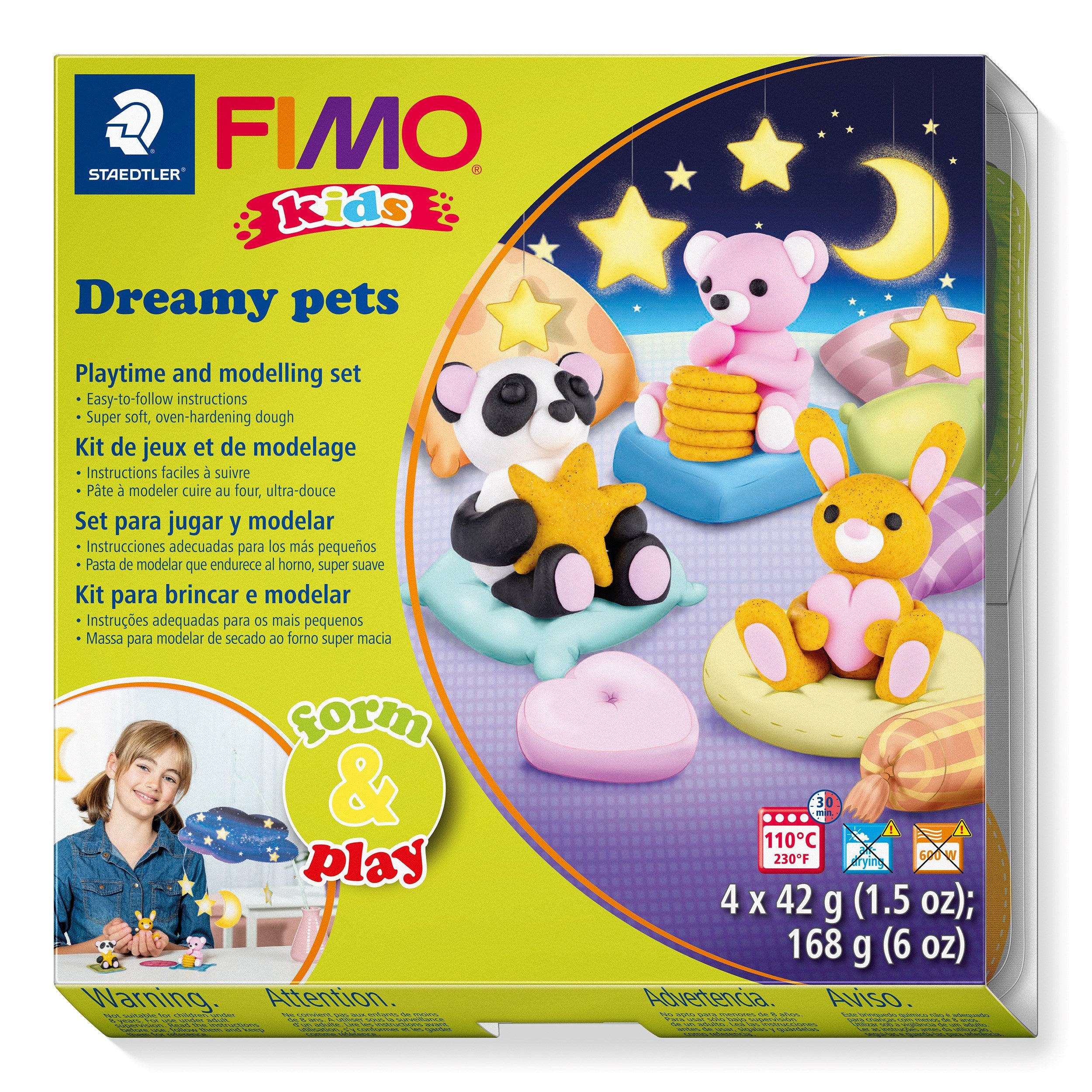 Modeller Fimo Kids Drømmedyr 4x42g (4)