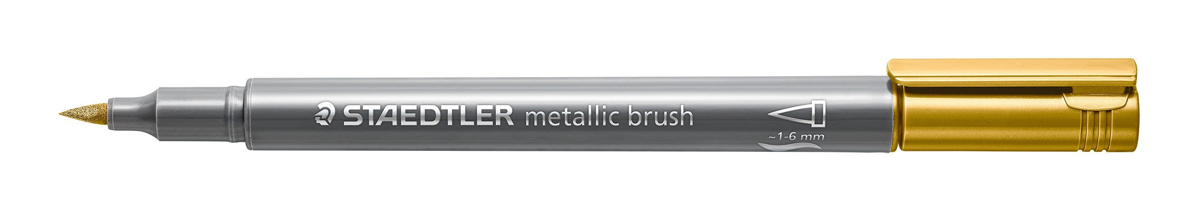 Marker brush Metallic 1-6mm guld