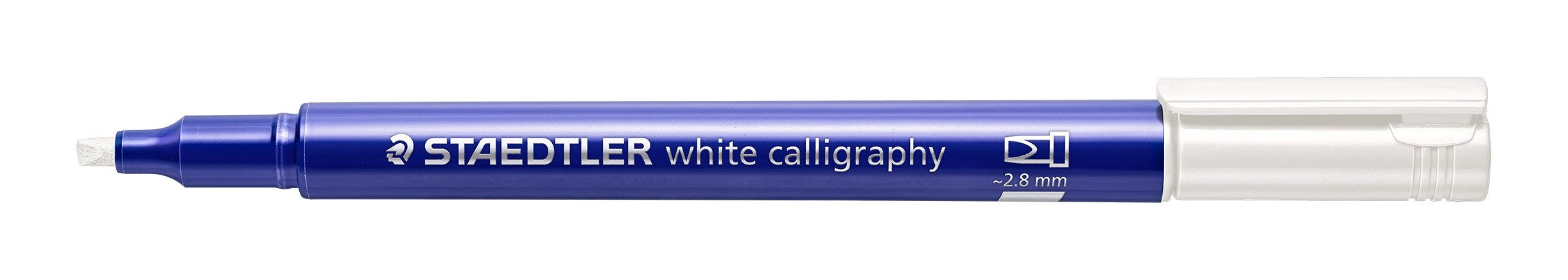 Kalligrafipen Metallic 2,8mm hvid