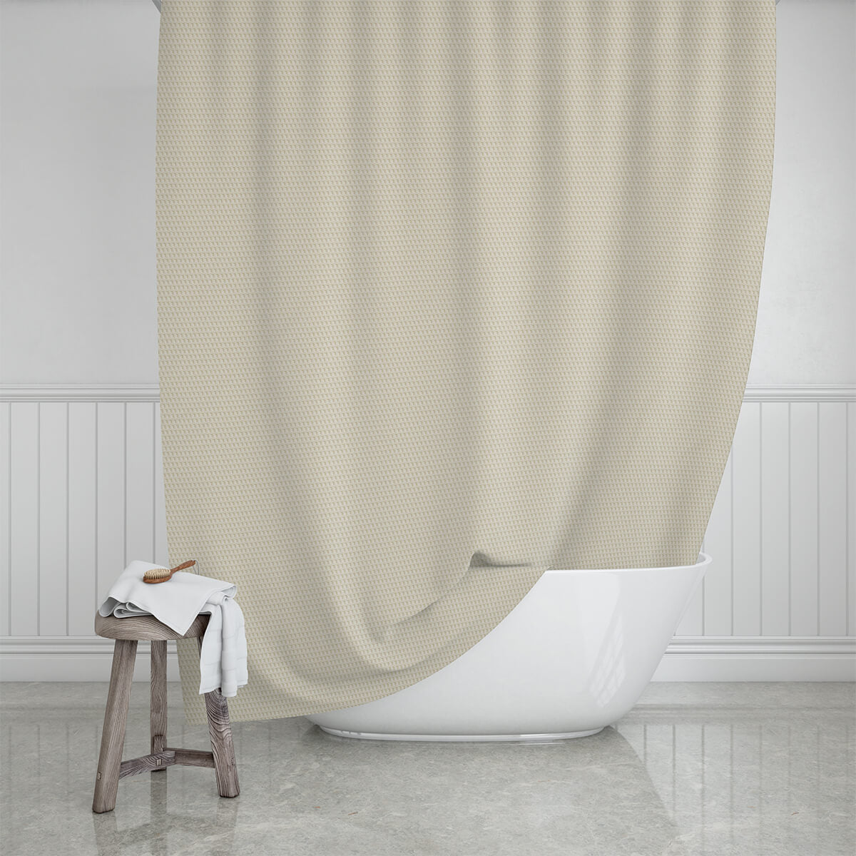 Badeforhæng, Camellia, Sand,180 x 200 cm