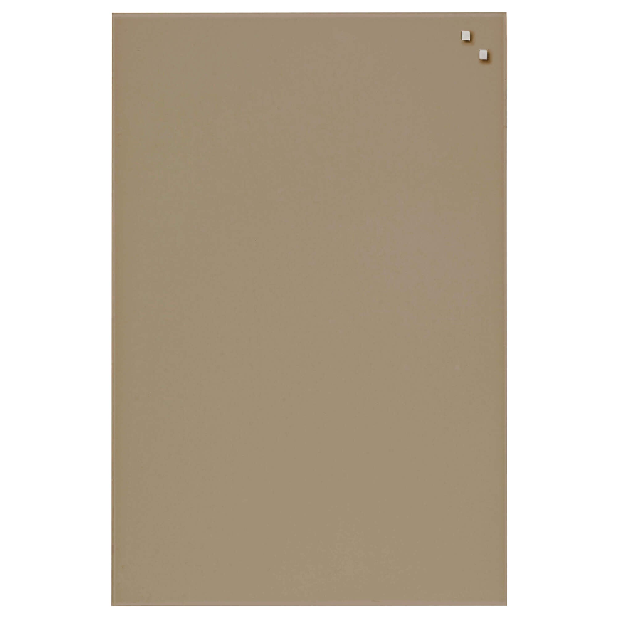 40 x 60 cm. Beige Magnetisk glastavle