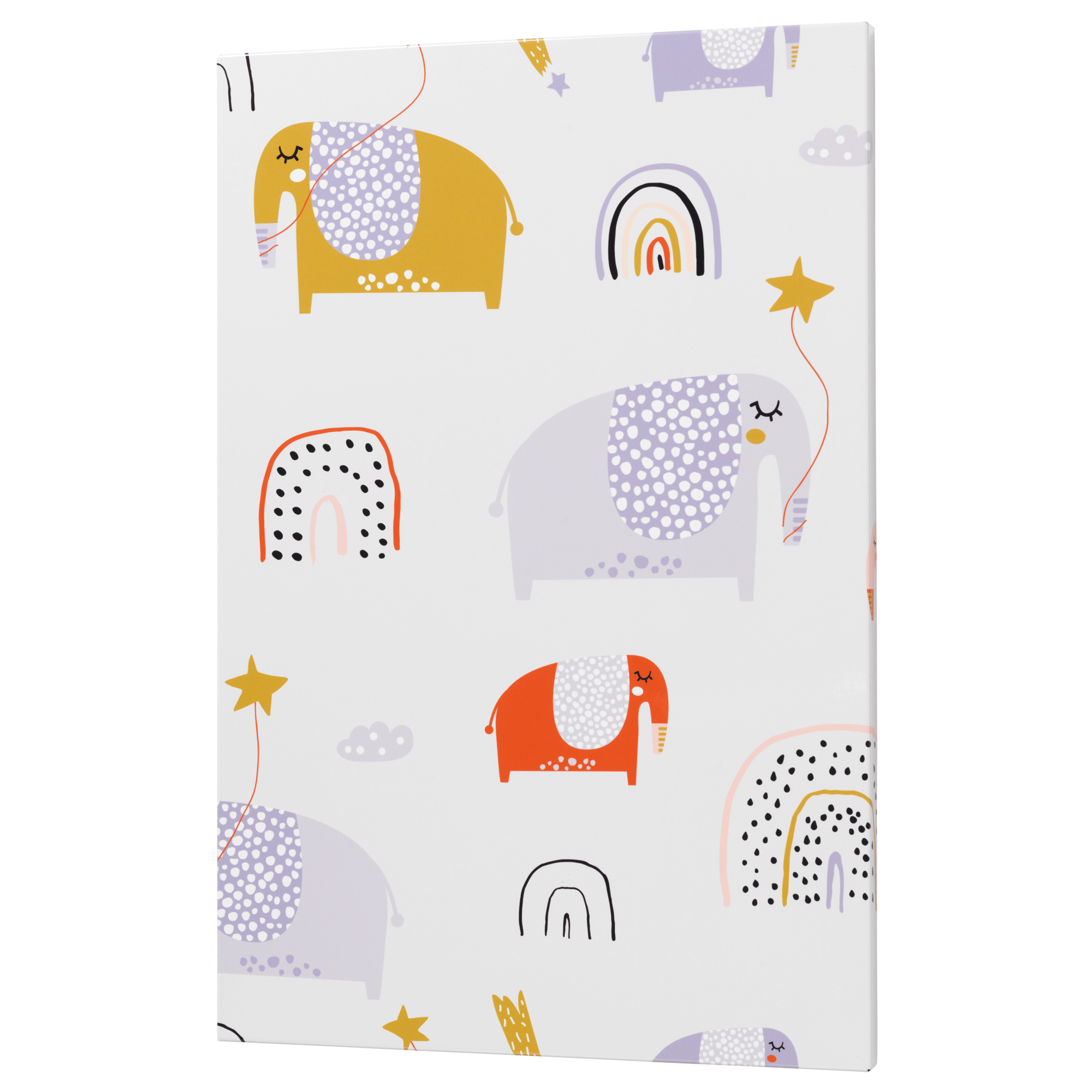 Magnetisk Ståltavle 40 x 60 cm. Elefant