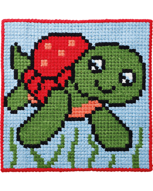 Broderi Kit - Børnestramaj Skildpadde