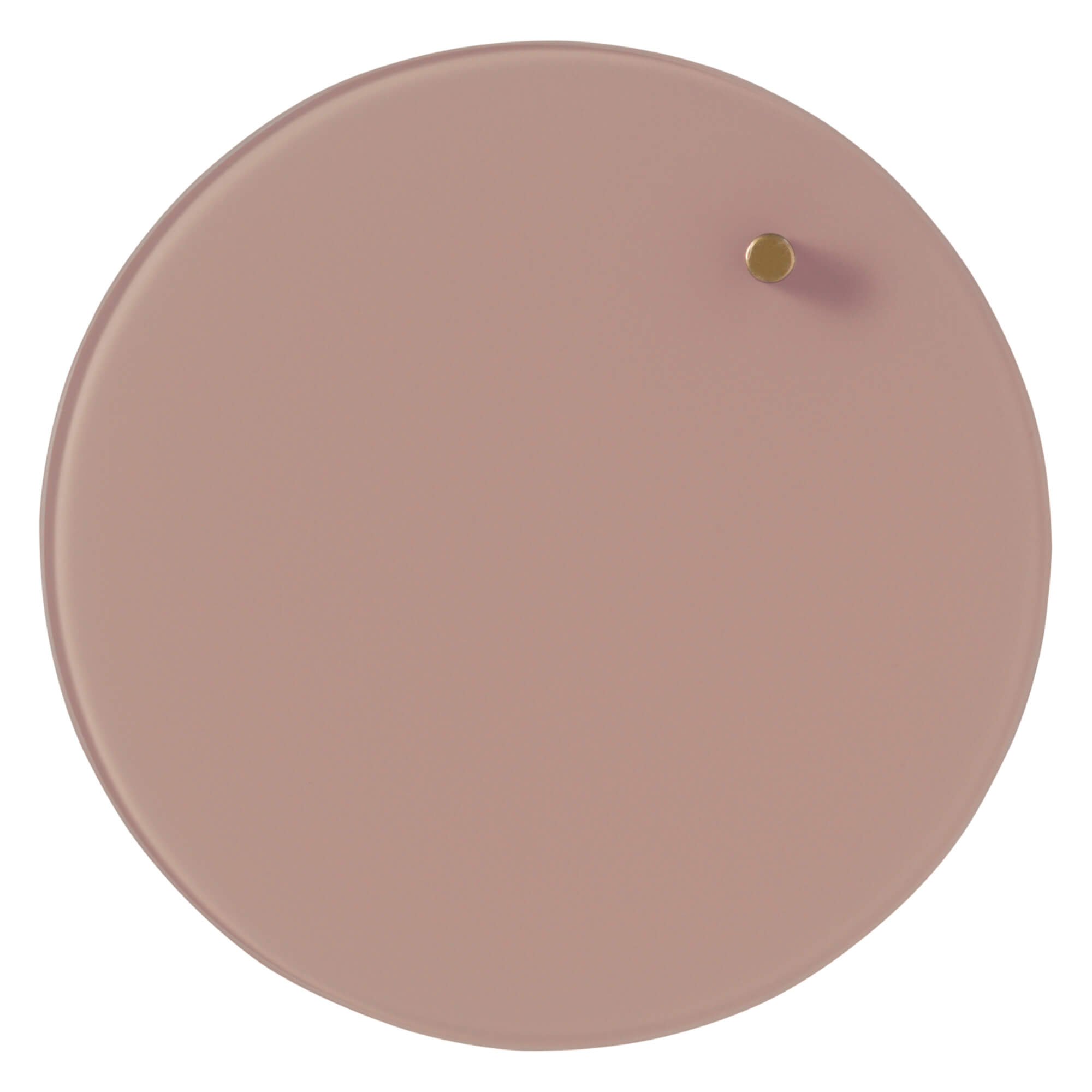 Cirkel 25 cm. Rosa Magnetisk glastavle