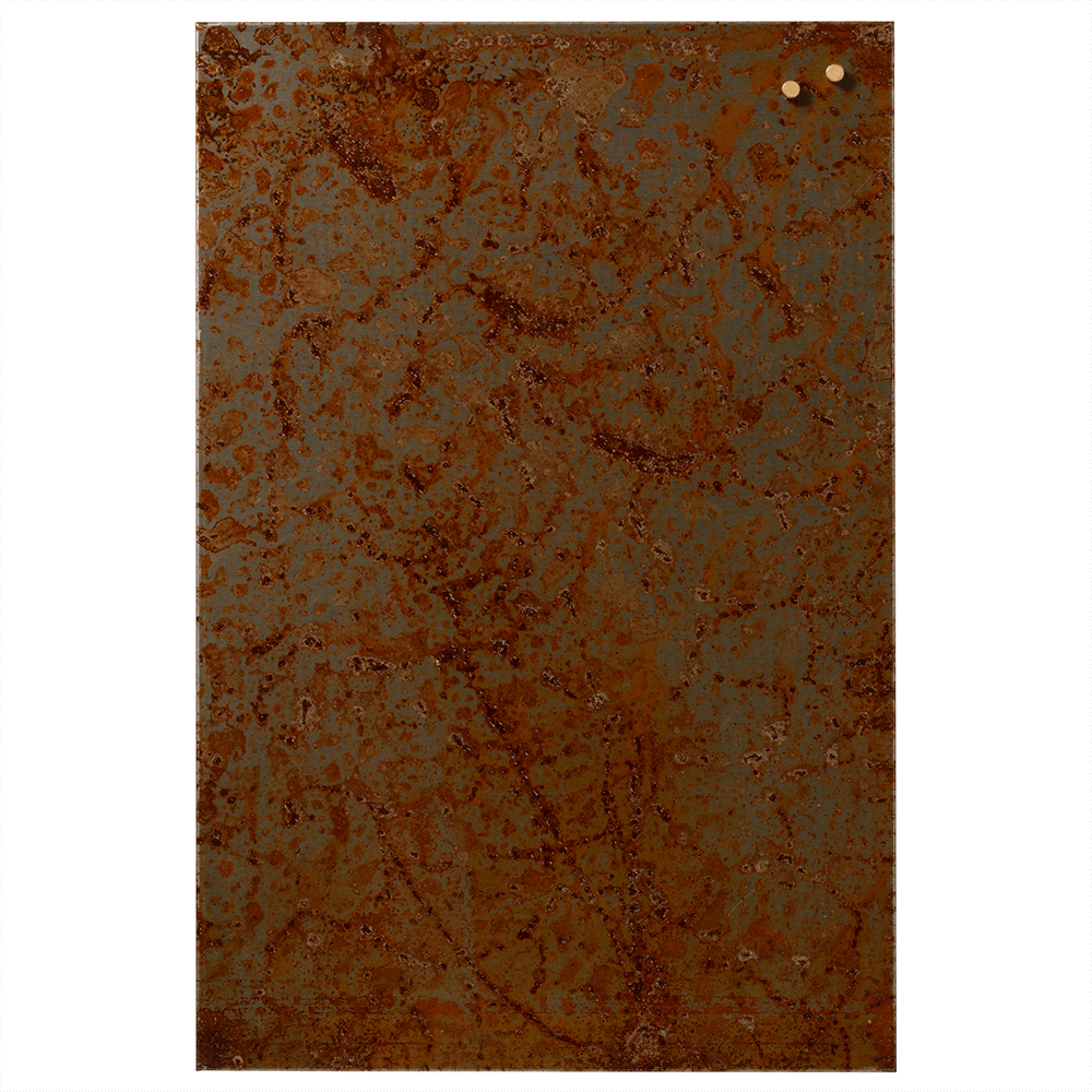 Magnetisk Metal tavle 40 x 60 cm. Rusten