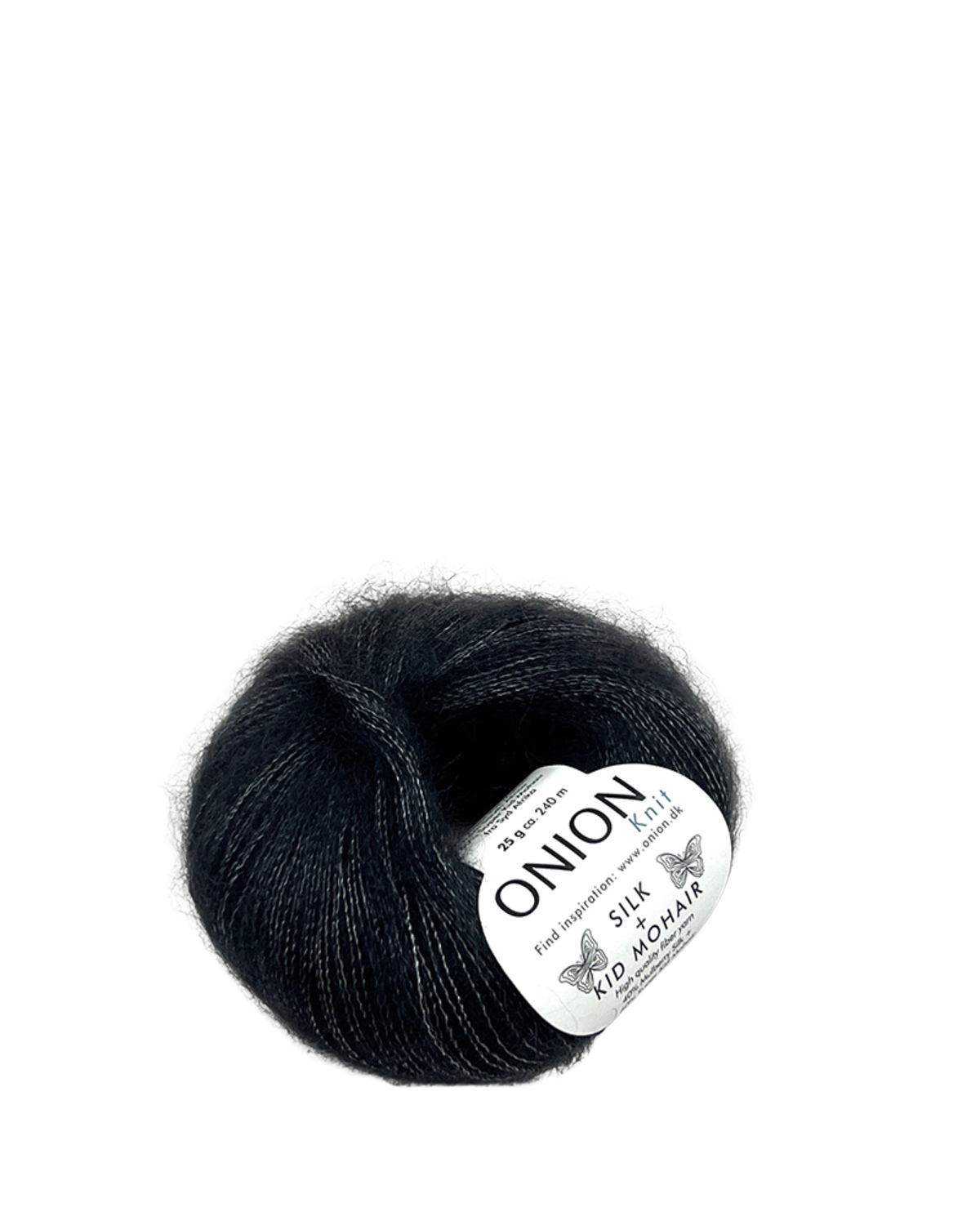 Onion Knit Onion Silk + Kid Mohair følgetråd i silke og mohair - 3003 Mørk Grå