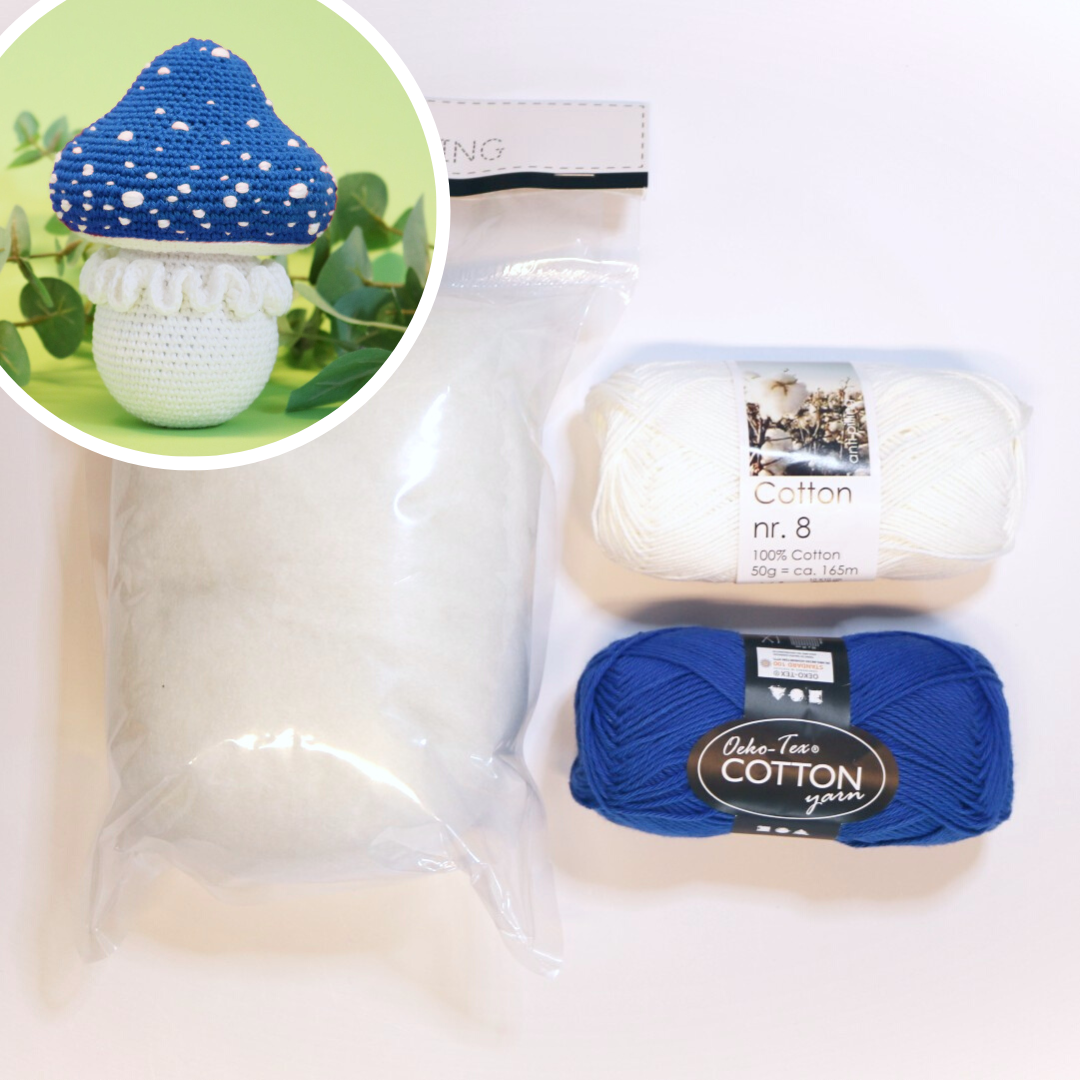 Niahs Svamp, Mørkeblå, Hæklekit