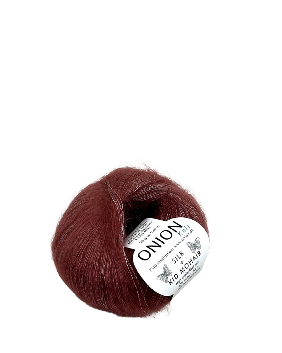 Onion Knit Onion Silk + Kid Mohair følgetråd i silke og mohair - 3013 Marsala