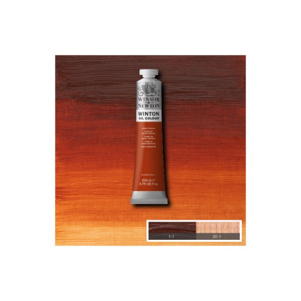 Winton oil 200ml burnt sienna 074